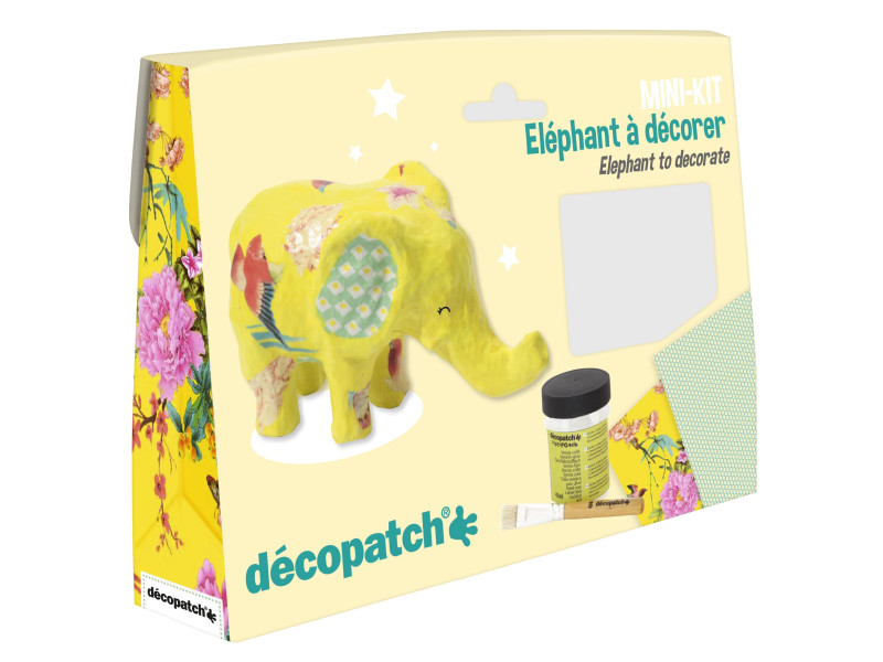 décopatch Kit papier mâché 'Eléphant', 5 pièces