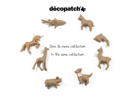 décopatch Support en papier mâché 'Brontosaure', 100 mm