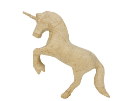 décopatch Support en papier mâché 'Licorne', 120 mm