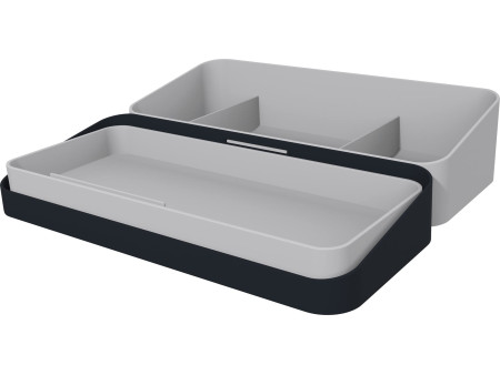 helit Organiseur de bureau portable, noir