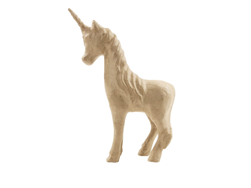 décopatch Support en papier mâché 'Licorne 3', 210 mm