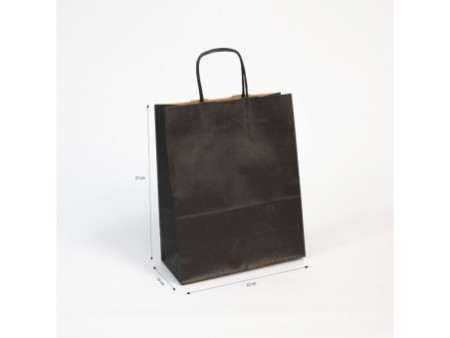 Clairefontaine Sac en papier, grand, noir