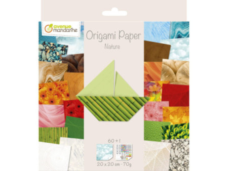 My Mandarine Feuilles à plier Origami Paper 'Nature'