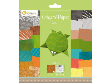 My Mandarine Feuilles à plier Origami Paper 'Zoo'