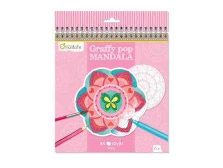 My Mandarine Carnet de coloriage 'Graffy Pop Mandala'
