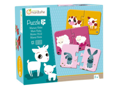 My Mandarine Puzzle à 2 pièces 'Mère & petit'