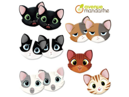 My Mandarine Jeu de memory 'Chats'