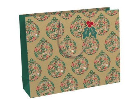 Clairefontaine Sac cadeau de Noël 'Holly', shopping