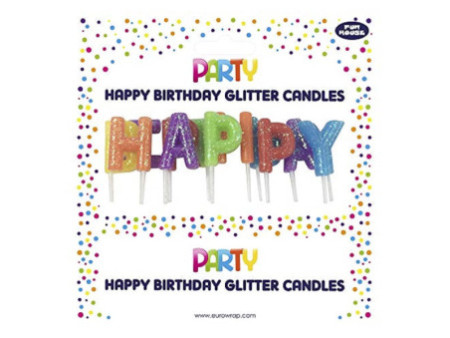 Clairefontaine Set bougies d'anniversaire 'Happy Birthday'