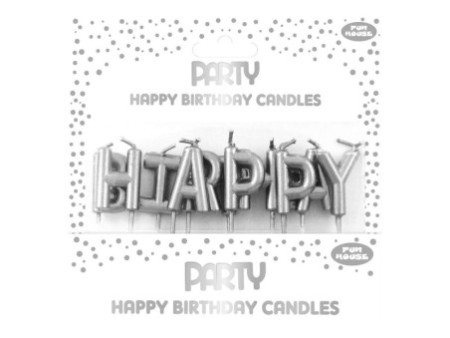 Clairefontaine Set bougies d'anniversaire Happy Birthday