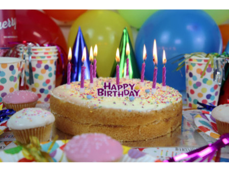 Clairefontaine Bougie d'anniversaire Happy Birthday, or