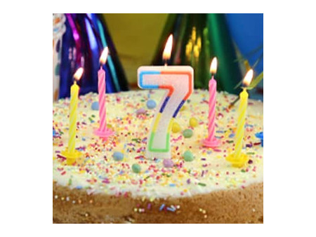 Clairefontaine Bougie d'anniversaire Happy Birthday, or