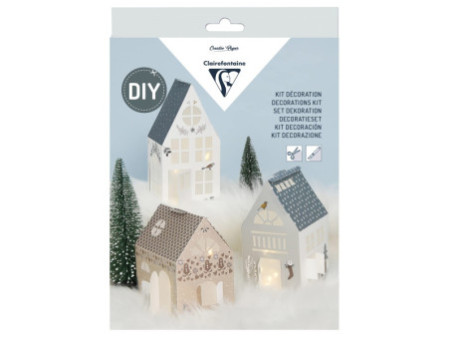 Clairefontaine Kit décoration de Noël 'maisonnettes'