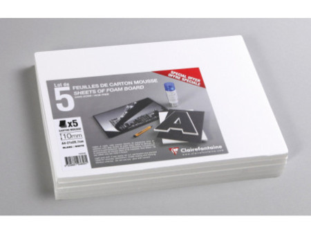 Clairefontaine Carton mousse, 210 x 297 mm (A4),10 mm, blanc