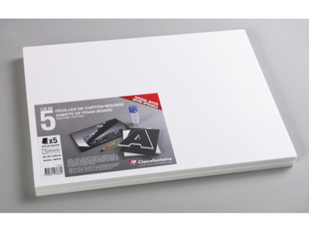 Clairefontaine Carton mousse, 297 x 420 mm (A3), 5 mm, blanc