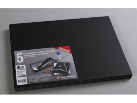 Clairefontaine Carton mousse, 297 x 420 mm (A3), 5 mm, noir