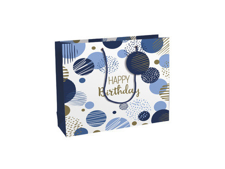 Clairefontaine Sac cadeau 'Happy Birthday bleu', shopping