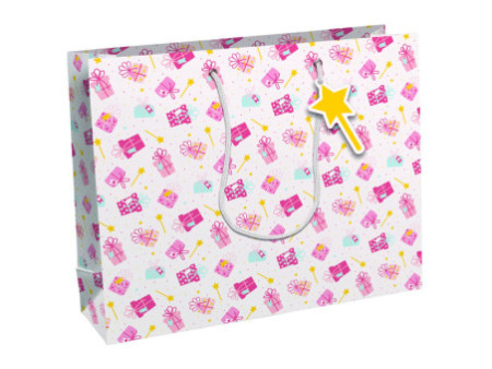 Clairefontaine Sac en papier, grand, rouge