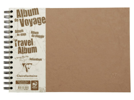 Clairefontaine Album de voyage AGE BAG, A4 paysage, tabac
