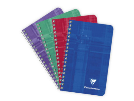 Clairefontaine Carnet à spirale, 75 x 120 mm, uni