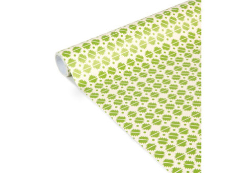 Clairefontaine Papier cadeau 'Tiny Rolls carrés verts'