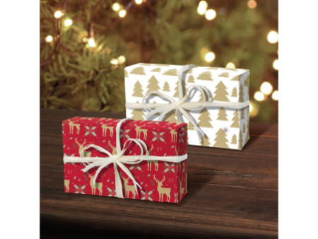 Clairefontaine Set de papiers cadeau de Noël 'Tiny Rolls'