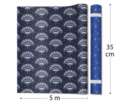 Clairefontaine Set de papiers cadeau de Noël 'Tiny Rolls'