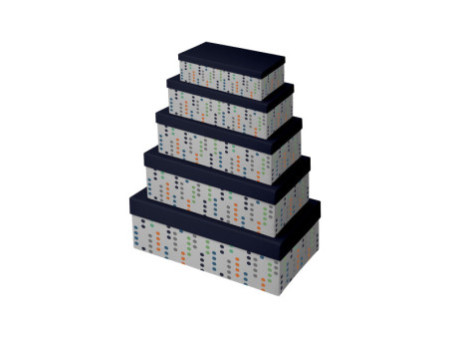Clairefontaine Set de boîtes cadeau 'Polka Dots', 5 pièces