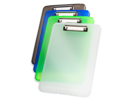 helit Porte-bloc avec compartiment 'the clip', A4, gris