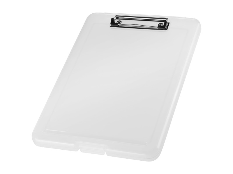 helit Porte-bloc avec compartiment 'the clip', A4, blanc