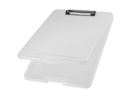helit Porte-bloc avec compartiment 'the clip', A4, blanc