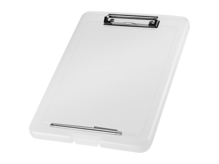 helit Porte-bloc avec compartiment 'the clip', A4, blanc