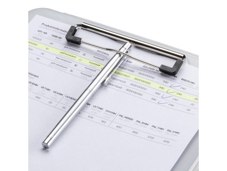 helit Porte-bloc avec compartiment 'the clip', A4, blanc