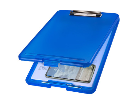helit Porte-bloc avec compartiment 'the clip', A4, bleu