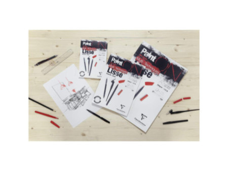 Clairefontaine Bloc papier dessin Paint'ON Lisse, A4, blanc