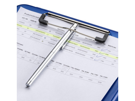 helit Porte-bloc avec compartiment 'the clip', A4, bleu