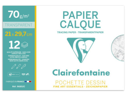 Clairefontaine Papier calque, 70/75 g/m2, A4
