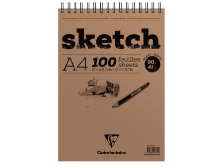 Clairefontaine Bloc croquis SKETCH, A4, 100 feuilles