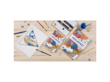 Clairefontaine Bloc de papier aquarelle AQUAPAD, 300 g/m2,A4