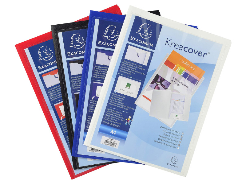EXACOMPTA Chemise personnalisable Kreacover, PP, A4, assorti