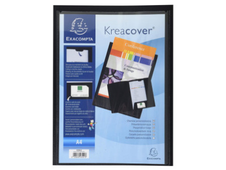 EXACOMPTA Chemise personnalisable Kreacover, PP, A4, assorti