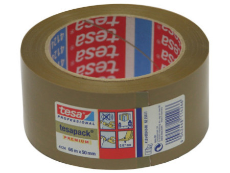 tesa tesapack Ruban adhésif 4124, PVC, 50 mm x 66 m
