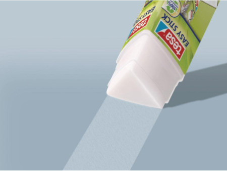 tesa ecoLogo Easy Stick Bâton de colle, 25 g, présentoir cmp
