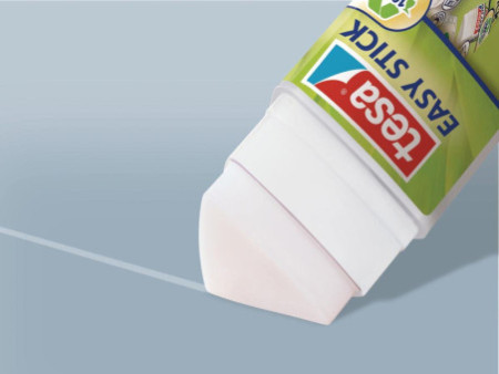 tesa ecoLogo Easy Stick Bâton de colle, 25 g, présentoir cmp