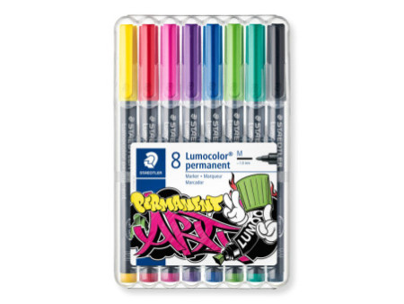 STAEDTLER Marqueur permanent 317M Lumocolor, étui de 8