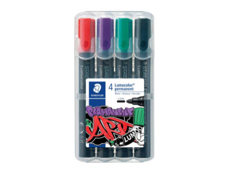 STAEDTLER Marqueur permanent 352 Lumocolor, étui de 4