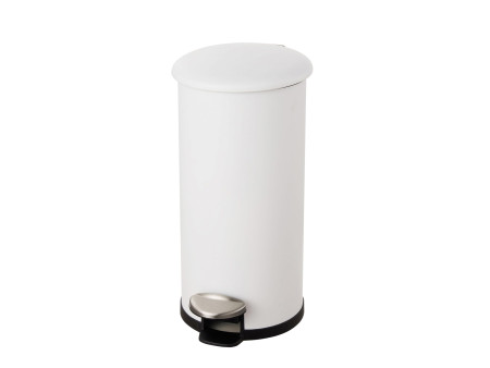 helit Poubelle à pédale 'the zinc', 12 litres, blanc