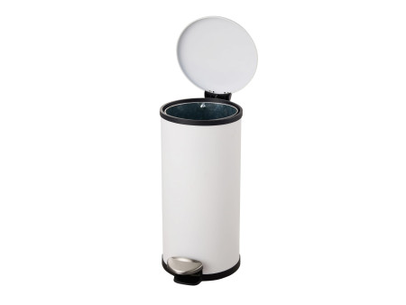 helit Poubelle à pédale 'the zinc', 12 litres, blanc