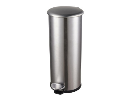 helit Poubelle à pédale 'the zinc', 20 litres, argent