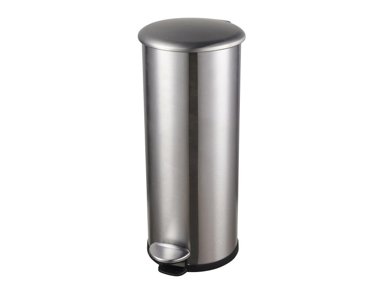 helit Poubelle à pédale 'the zinc', 20 litres, argent